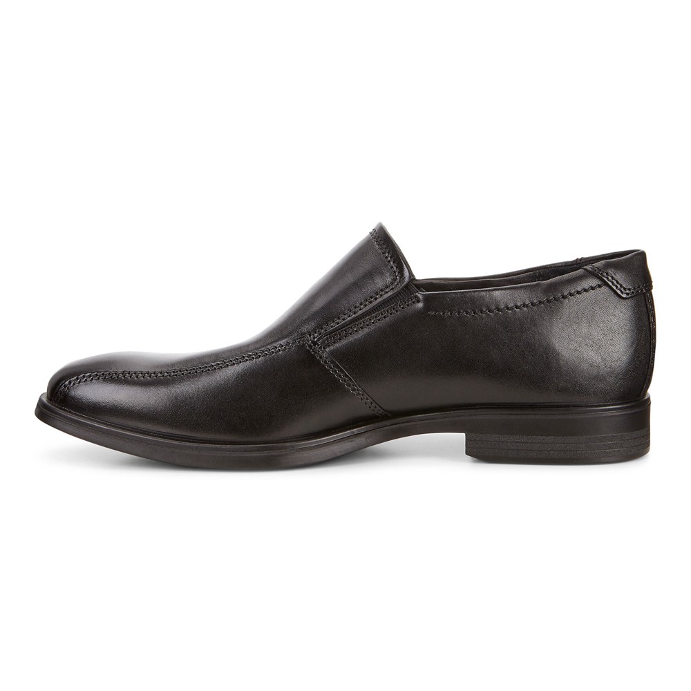 ECCO Mens Slip On Black - Melbourne Bike - DZQ-609587